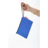 Çanta, Mavi Clutch Bez
