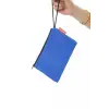 Çanta, Mavi Clutch Bez