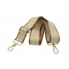 Çanta, taba-krem polyester ayarlanabilir askısı 4 cm x 120