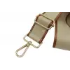 Çanta, taba-krem polyester ayarlanabilir askısı 4 cm x 120