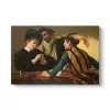 Caravaggio - Hilekarlar Kanvas Tablo 60 x 40