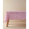 Carnival Floral Polyester Masa Örtüsü Fuşya