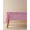 Carnival Floral Polyester Masa Örtüsü Fuşya