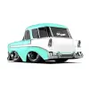 CarTuned S2 1956 Chevy Nomad - Mavi Custom Araba