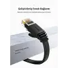 CAT6 Flat Ethernet Kablosu, 1 Metre, Siyah