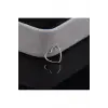 Çelik Kalp Figürlü Helix Daith Piercing, gümüş1