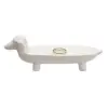 Ceramic Dog Dish, White
