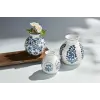 Cflwr Blok Baskı Çiçek Vazosu, 7 x 6