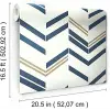 Chevron Blue Stripe Peel & Stick duvar kağıdı