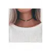 Choker Boyun Kolye, Siyah 14