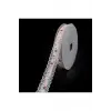 Çiçek Desenli Dantelli Kurdele Krem