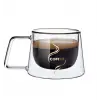 Çift Camlı Katmanlı Çift Cidarlı Coffee Kupa Fincan 200 ml