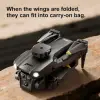 Çift Kameralı HD FPV Drone, Engel Sensörlü, Katlanabilir, WiFi Canlı Görüntü Aktarımlı, Taşıma Çantalı Uzaktan Kumandalı Drone
