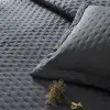 Çift Kişilik Yatak Örtüsü Seti Antrasit