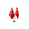 Çiftli (2li) Masa Bayrak Direği