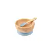 Citron Vakum Tabanlı Organik Bambu Kase Seti - Blue 1073605