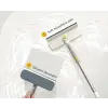 CleanTech 2-in-1 Glass Cleaner Shower Squeegee with Washable Microfiber Pad and Space-Saving Foldable Handle