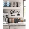 Coffee Time Ahşap Modern Kahve Mutfak Dekoru