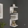 Corner Köşe Duvar Rafı Kitaplık