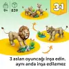 Creator 3’ü 1 Arada Vahşi Hayvanlar Görkemli Aslan Yapı Seti 31386