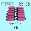 Croc SB-25 Sünger Bigudi 12li