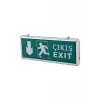 CT-9167 3 W Acil Çıkış Exıt Levhası (Aşağı) Ledli Şarjlı