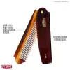 CT7 Flip Pocket Sized Comb, Tortoise Shell & Katlanabilir Tarak