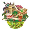 Cubic Fun 3D 64 Parça Puzzle Las Vegas Şehir Kompozisyonu
