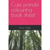 Cute panda colouring book sheet