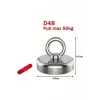 D48 pot neodyum mıknatıs seti, 20Mt halatlı