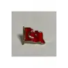 Dalgalı Türk Bayraklı Yaka Rozeti