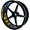 Damalı Yaldızlı Gold İç Jant Şeridi Sticker