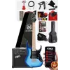 DE-150BL-25AMP Maple Klavye HH 25W Amfili Elektro Gitar Seti