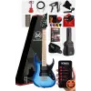DE-150BL Maple Klavye HH Manyetik Yüksek Kaliteli Elektro Gitar Seti