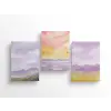Defter, Lila - 3lü Seti, 14x21 cm, A5, Çizgili