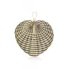 Dekoratif Bambu Duvar Dekoru Siyah 65x57x71 cm