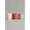 Dekoratif Beton Saksı V-122-Turuncu