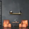 Dekoratif Duvar Rafı, Masif Kayın, Modern Tasarım, 80 cm