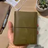 Deri Defter Kılıfı; A6 Boyut, 3 Lastikli, Minimalist Tasarım
