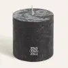 Deurne Siyah Parafın Mum 9x9x9 Cm