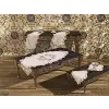 Diamond Salon Takımı 5 Parça Krem