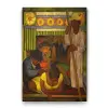 Diego Rivera - The Flowered Canoe Tablosu - 80x125cm