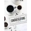 Dikdörtgen Servis Congratulations - 35 x 16 Cm