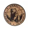 Dikkat Ayı Çıkabilir Taş Düşebilir deri arma patch