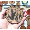 Dikkat Ayı Çıkabilir Taş Düşebilir deri arma patch