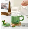 Dinozor Figürlü Seramik Kupa