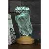 Diş Hekimi Temalı 3D LED Lamba, Diş Doktoruna