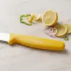 Dişli Sebze Bıçağı 11 Cm Sarı Saplı Mutfak Bıçağı