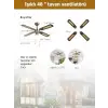DLC POYRAZ TAVAN VANTİLATÖRÜ ANTİK 107CM