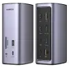 Docking Station Triple Display, 12-in-1 USB C MacBook Docking Station with 2 HDMI DP 8K, 10 Gbps USB C and USB-A Data, 100W PD Charging, Ethernet, Audio, SD TF Card Reader for Mac OS, Windows